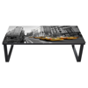 Picture of Living Room Coffee Table Rectangular Side Table Sofa Table Print on Glass