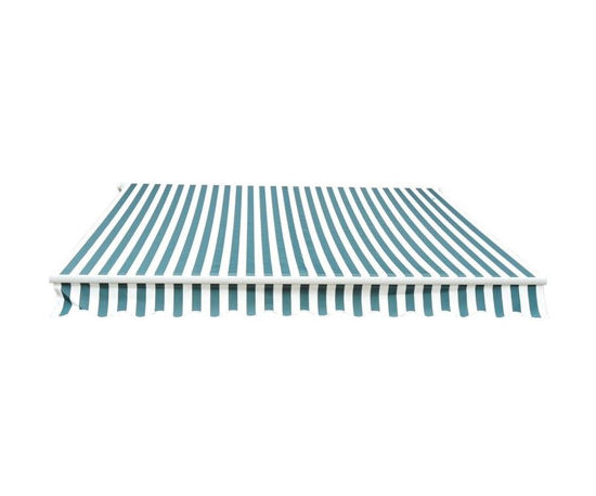 Picture of Outdoor Manual Shade Awning 10' x 8' - Green / White