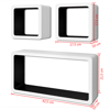 Picture of Floating Wall Shelves - White 3 pcs