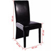 Picture of 4 x dining room chair black