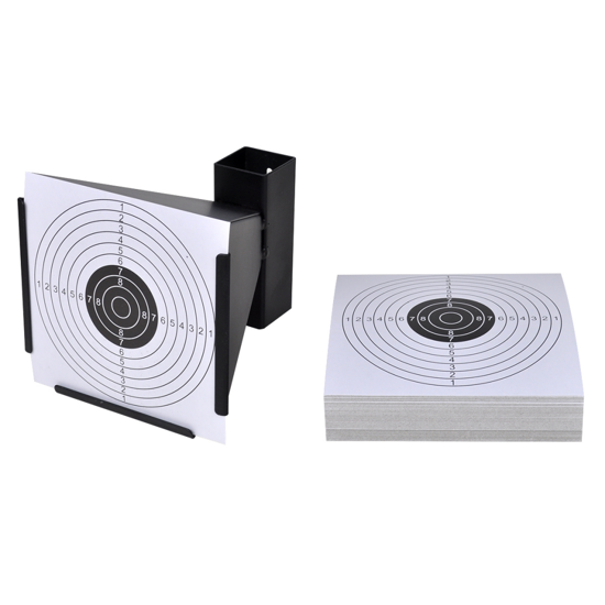 Convenience Boutique / 5.5" Funnel Target Holder Pellet Trap + 100 Paper Targets
