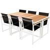 Picture of 7pc Outdoor Dining Set - Aluminum - WPC Brown