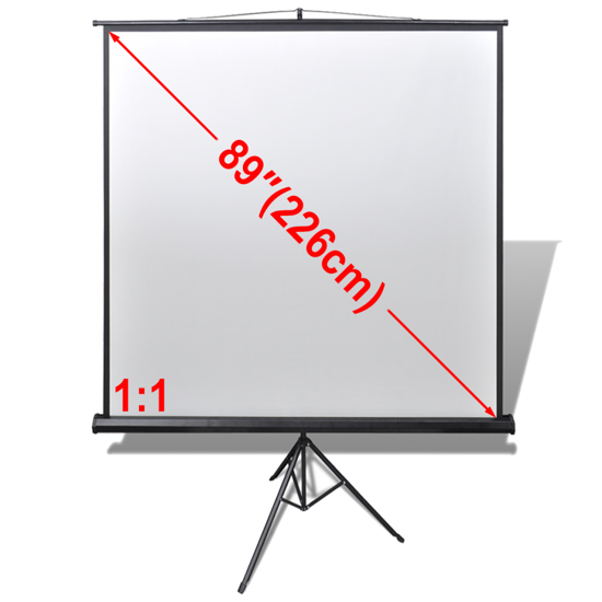Picture of 89" 1:1 Manual Projection Screen with Height Adjustable Stand