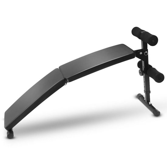 Picture of Adjustable Folding Arc-Shaped Sit Up Bench Gym Home Exercise Fitness Workout