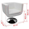 Picture of Adjustable Modern White & Chorme Colour Bar Stool