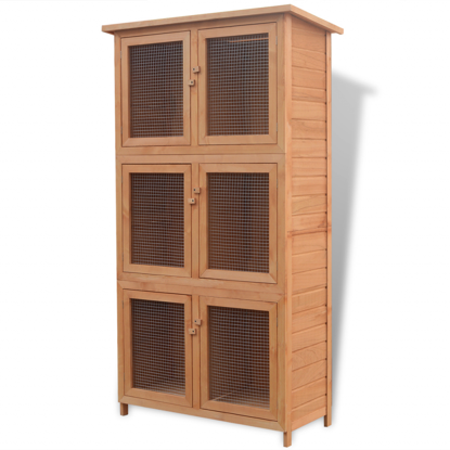 Picture of Animal Wooden Cage - 6-Room