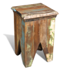 Picture of Antique-Style Stool Hocker Chair - Reclaimed Wood