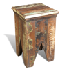 Picture of Antique-Style Stool Hocker Chair - Reclaimed Wood