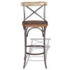 Picture of Bar Chair Solid Reclaimed Wood 17.7"x17.7"x43.3"