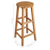 Picture of Bar Chairs 2 pcs Solid Acacia Wood