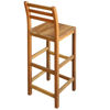 Picture of Bar Chairs 2 pcs Solid Acacia Wood 16.5"x14.2"x43.3"