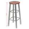 Picture of Bar Stools Metal Frame - 2 pcs