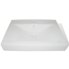 Picture of Bathroom Ceramic Basin Rectangular Sink - White 23.6" x 18.1"