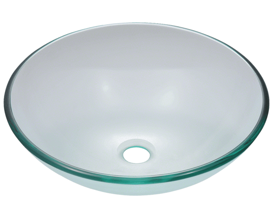Picture of Bathroom Glass Sink Classic Bowl-Shaped Vessel