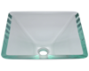 Picture of Bathroom Glass Sink Square-Shaped Vessel