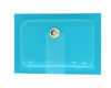 Picture of Bathroom Glass Undermount Sink Rectangular - Colored Glass