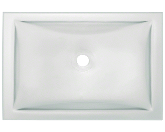 Picture of Bathroom Glass Undermount Sink Rectangular - Colored Glass