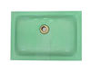Picture of Bathroom Glass Undermount Sink Rectangular - Green Frosted