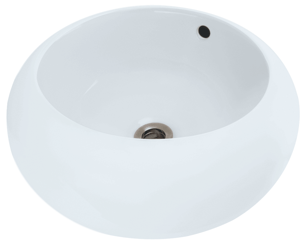 aquaterior rectangle bathroom vessel sink porcelain