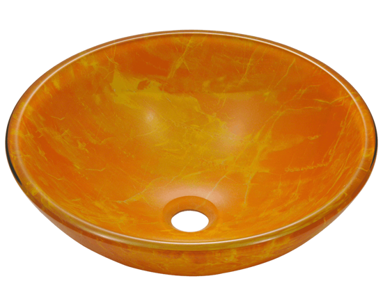 Picture of Bathroom Sink Classic Bowl-Shaped Double-Layer Glass Vessel