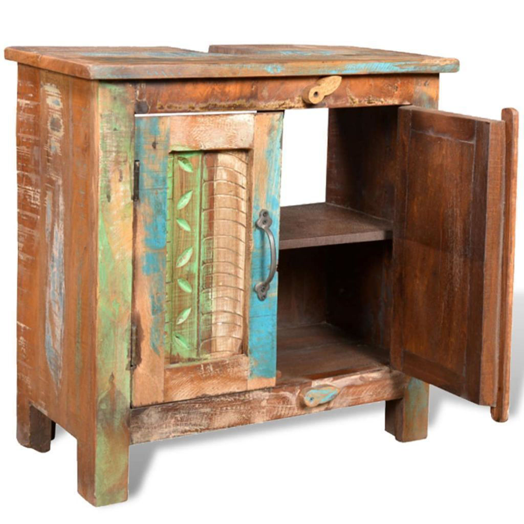 real wood vanity set