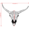 Picture of Bull Skull Head Decoration Wall-Mounted Aluminum Silver