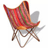 Picture of Butterfly Chair Chindi Fabric Multicolor