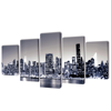 Picture of Canvas Wall Print Set Monochrome New York Skyline 39" x 20"