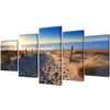 Picture of Canvas Wall Print Set Sand Beach 79" x 39"