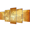 Picture of Canvas Wall Print Set World Map 79" x 39"
