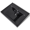 Picture of Ceramic Basin Rectangular Sink Black with Faucet Hole 23.6" x 18.1"