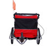 Picture of Child Double Stroller, Jogger and Bike Trailer 3 in 1- Red/Black