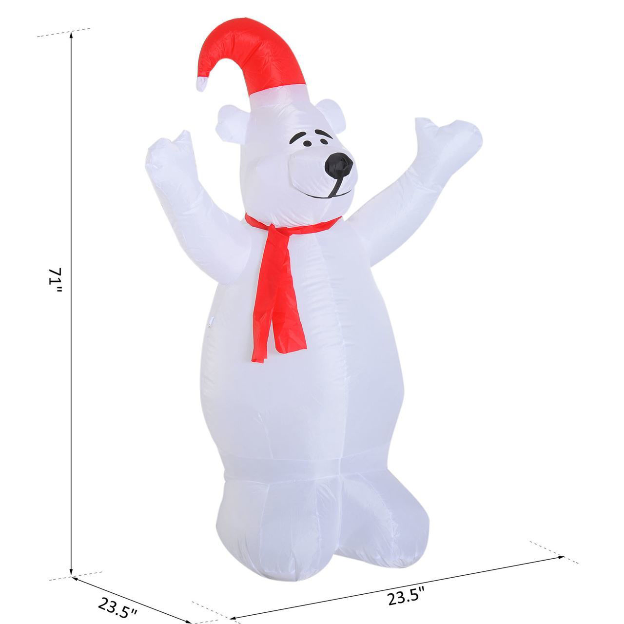 christmas bear inflatable