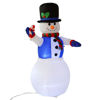 Picture of Christmas Inflatable Snowman Decor Lighted Lawn Yard Outdoor Airblown 5.3 Ft