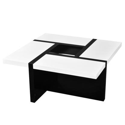 Picture of Coffee Table High Gloss White and Black