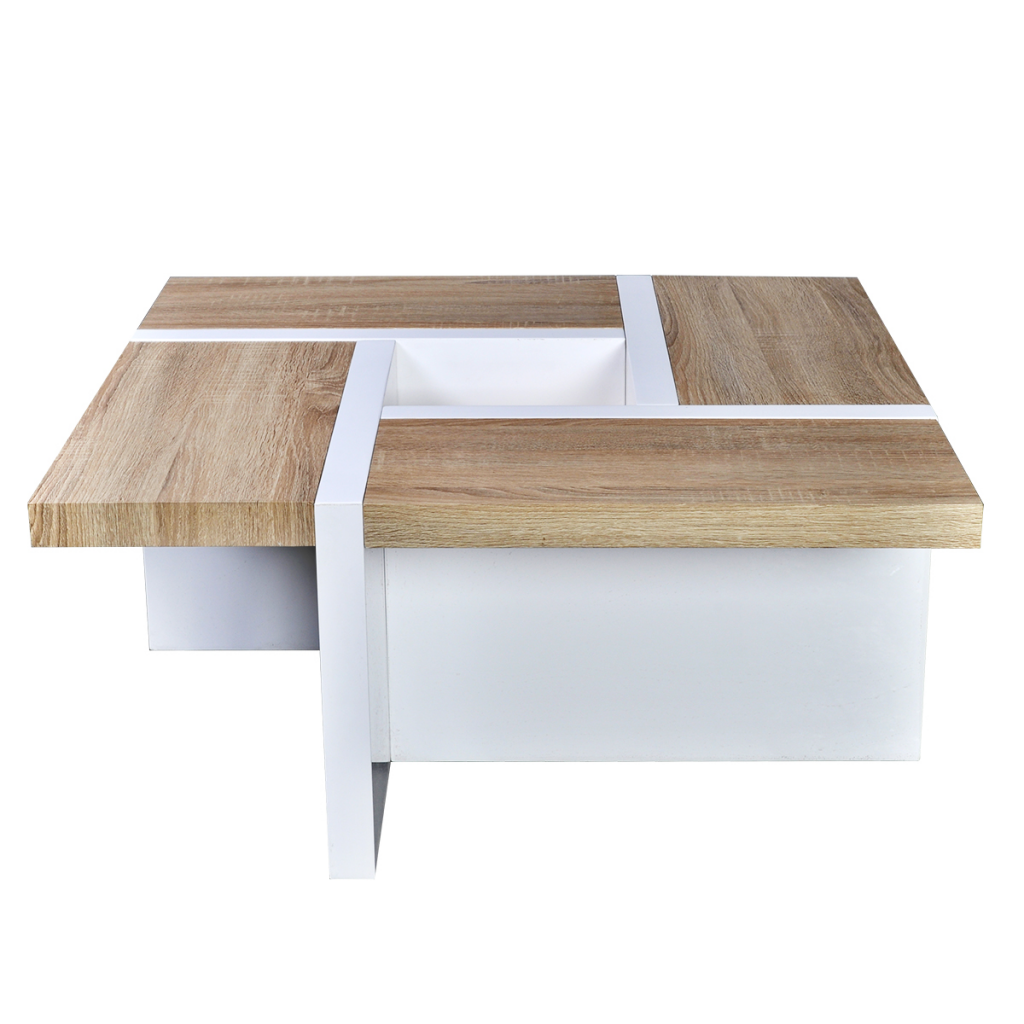 Convenience Boutique / Coffee Table Oak and High Gloss White