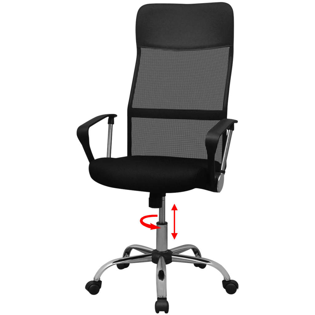 Convenience Boutique / Desk Office Chair Half PU Black