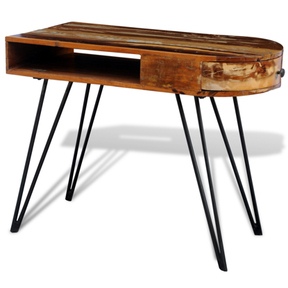 Picture of Desk with Iron Pin Legs - Reclaimed Solid Wood