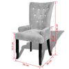 Picture of Dining Armchair - Velvet-Coated Silver