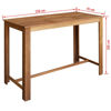 Picture of Dining Bar Table and Stool Set - 7pc Solid Acacia Wood