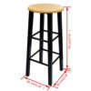 Picture of Dining Bar Table and Stool Set - Wood and Steel