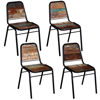 Picture of Dining Chairs 4 pcs Solid Reclaimed Wood 17.3"x23.2"x35"