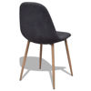 Picture of Dining Chairs 6 pcs Fabric Dark Gray