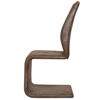 Picture of Dining Chairs Cantilever - 2 pcs Brown