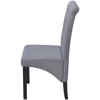 Picture of Dining Chairs Fabric Upholstery - 2 pcs Dark Gray