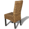 Picture of Dining Chairs Woven - 2 pcs Abaca Brown