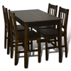 Picture of Dining Table with 4 Chairs - Brown