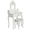 Picture of Dressing table with stool white