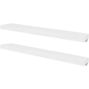 Picture of Floating Wall Shelves Book/DVD Storage - 2 White MDF