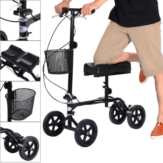 Picture of Foldable Steerable Knee Walker Scooter